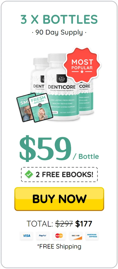 DentiCore™ 3 bottles pricing